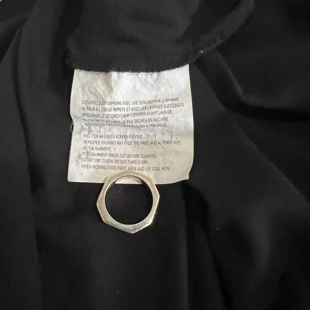 Gosha Rubchinskiy Black Yin Yang Short Sleeve Tee Shirt - Picture 6 of 7